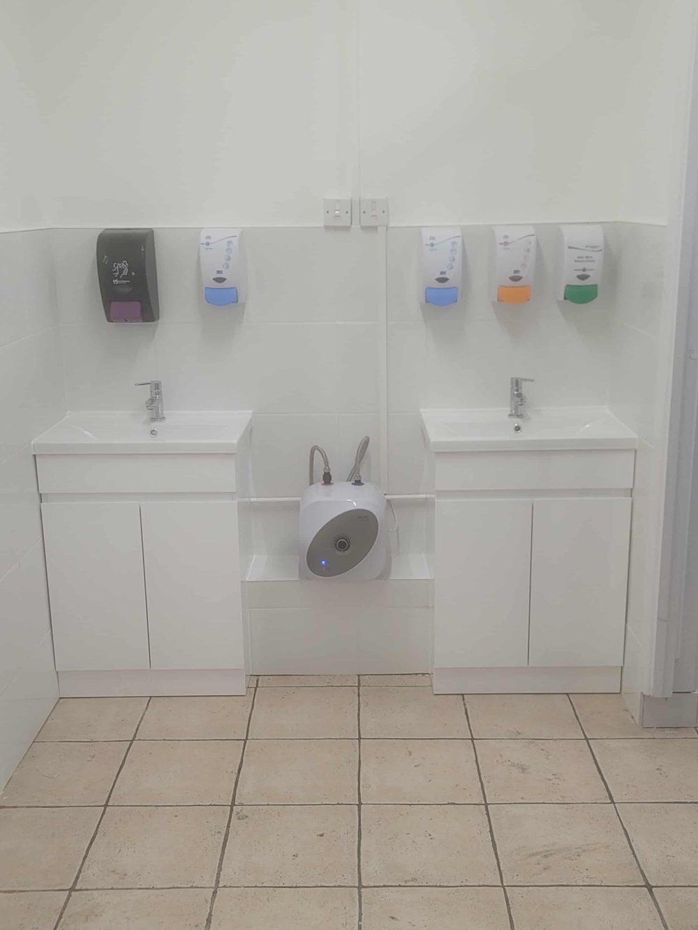 Commercial washroom refurbishment